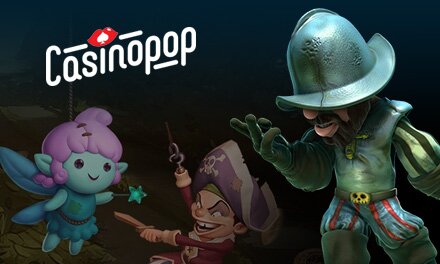 Get up to £100 + 100 spins at CasinoPop