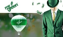 Mr Green Casino: 100% up to €100 + 100 free spins + 5 days of 20 free spins