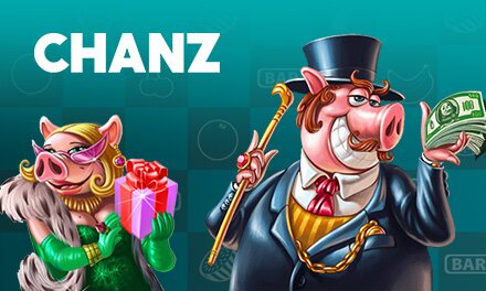 Chanz Casino: 20 talletusvapaata ilmaiskierrosta, 100% bonus + 300 ilmaiskierrosta